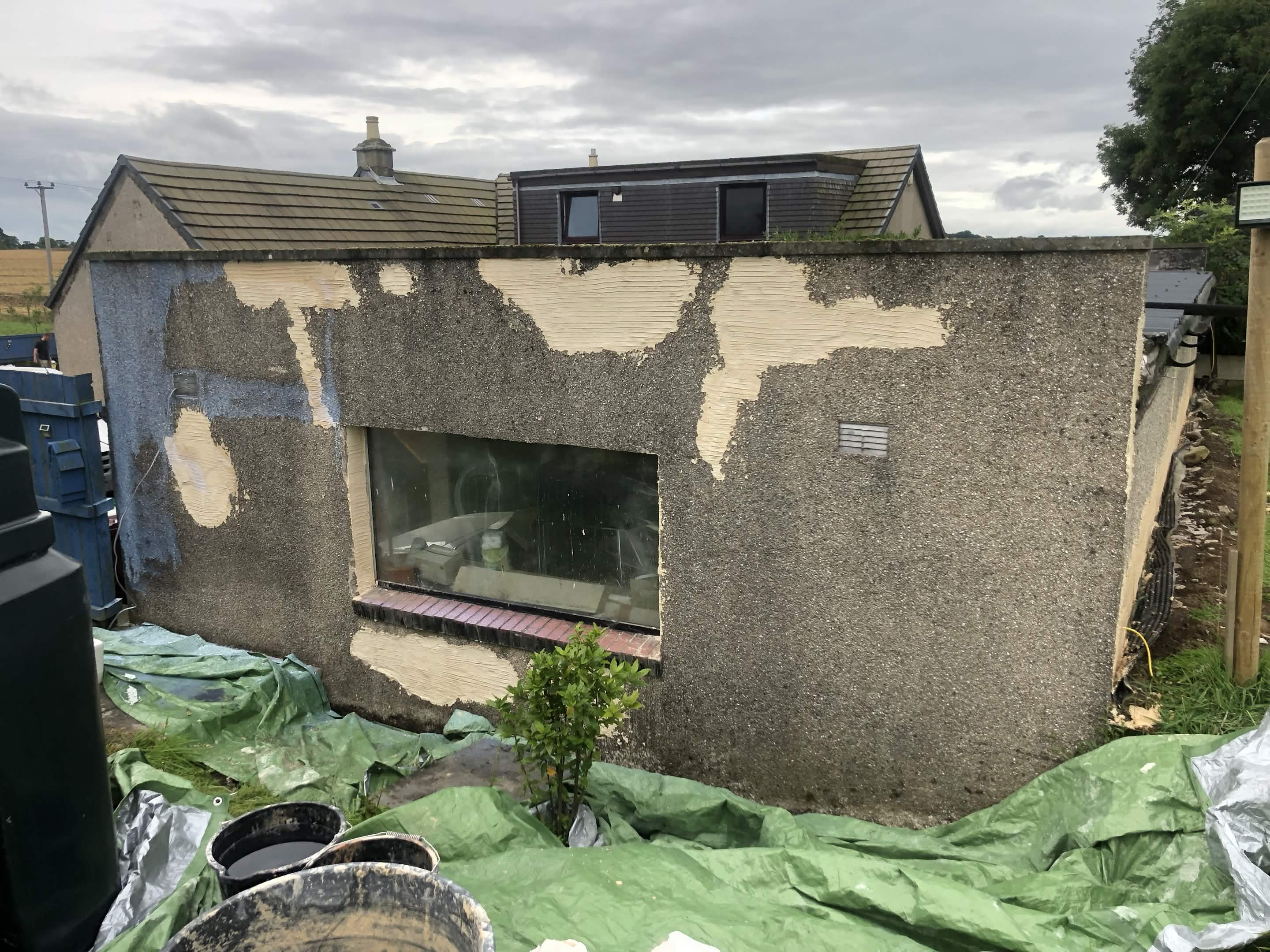 Before plastering work